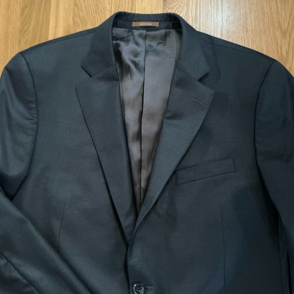Peter‎ Millar Navy Wool Blazer Men's 44T Tall Made in Canada Sport Coat - Picture 2 of 8